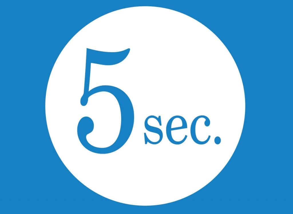 5 seconds web design