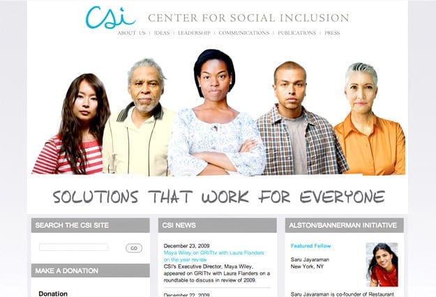 Center for Social Inclusion Web, Tronvig Group