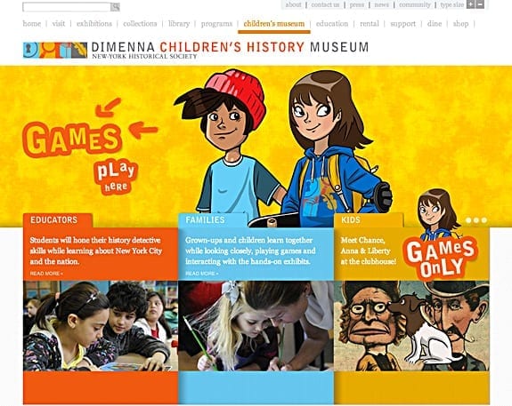 DiMenna Children's History Museum Website